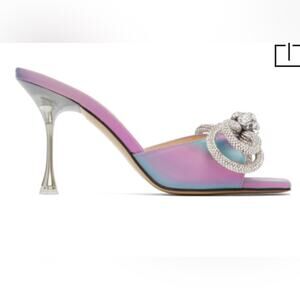 Mach & Mach pink Double Bow 95 Mules